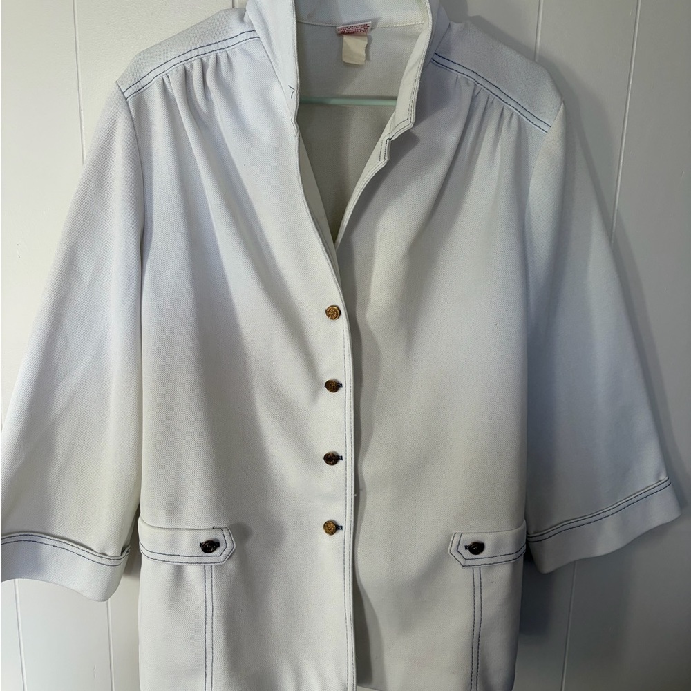 White Button-Up Jacket - image 1